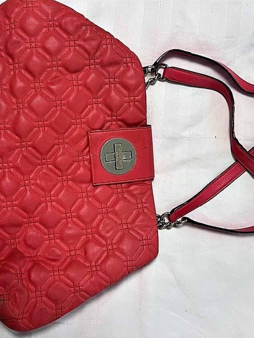 Kate Spade Coral Geometric Shoulder Bag